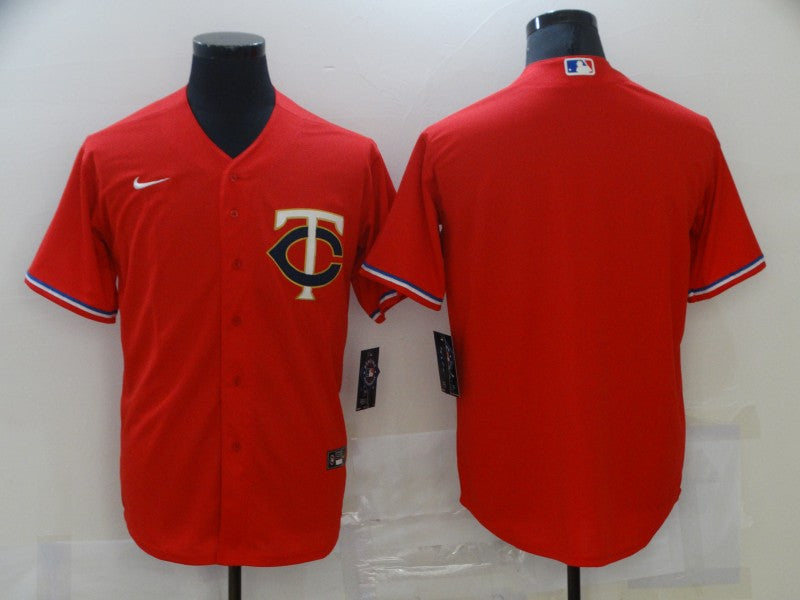 Men's Minnesota Twins Red Alternate Team Blank Jersey