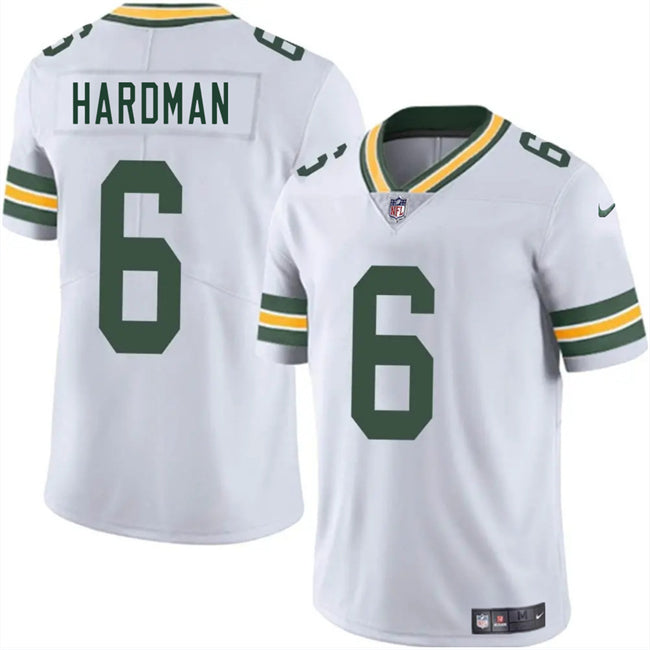 Mens Green Bay Packers #6 Mecole Hardman White 2025 Vapor Untouchable Limited Stitched Jersey