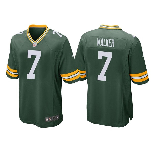 Mens Green Bay Packers #7 Quay Walker Green Stitched Football Jersey