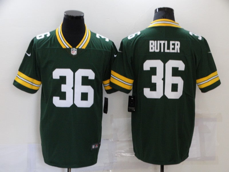 Mens Green Bay Packers #36 Leroy Butler 2021 Green Legend Stitched Football Jersey