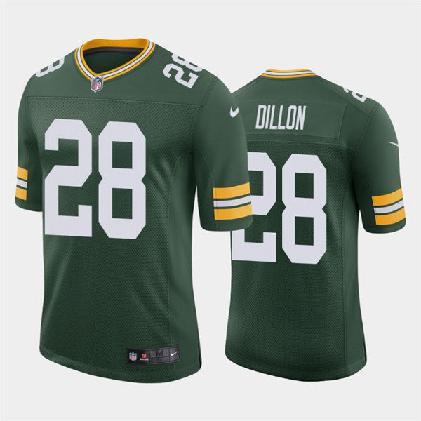 Mens Green Bay Packers #28 AJ Dillon Green Stitched Jersey