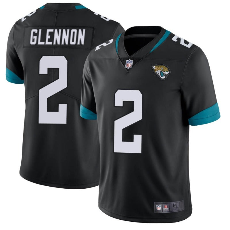 Mens Jacksonville Jaguars #2 Mike Glennon Black Vapor Untouchable Limited Stitched Jersey