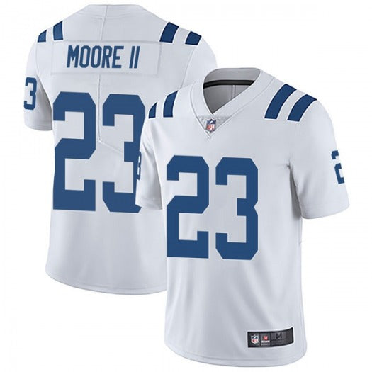 Mens Indianapolis Colts #23 Kenny Moore II White Vapor Untouchable Limited Stitched Jersey