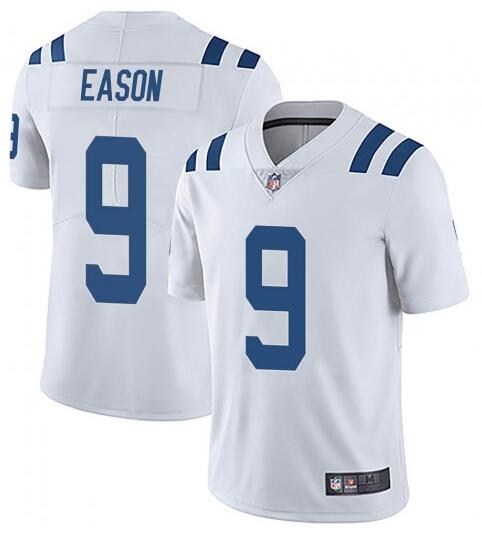 Mens Indianapolis Colts #9 Jacob Eason White Stitched Jersey