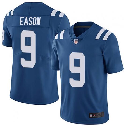 Mens Indianapolis Colts #9 Jacob Eason Blue Stitched Jersey