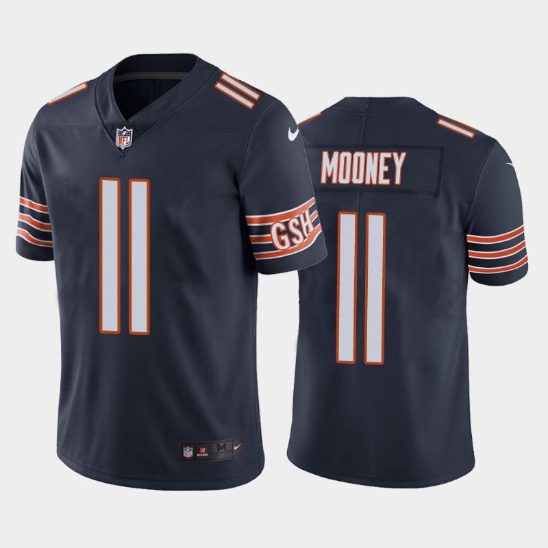 Mens Chicago Bears #11 Darnell Mooney Navy Vapor untouchable Limited Stitched Jersey