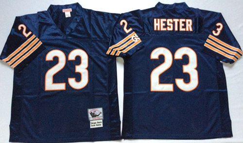 MitchellNess Bears #23 Devin Hester Blue Small No Throwback Stitched NFL Jersey