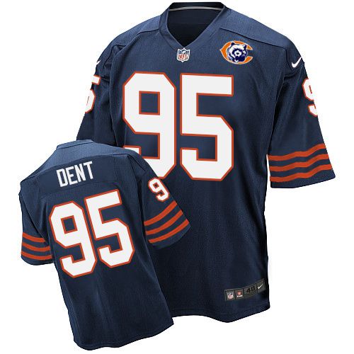 Nike Bears #95 Richard Dent Navy Blue Throwback Mens Stitched NFL Elite Jersey