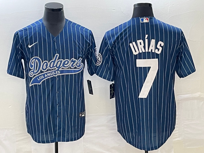 Men's Los Angeles Dodgers Julio Urias #7 Blue Jersey Joint Edition