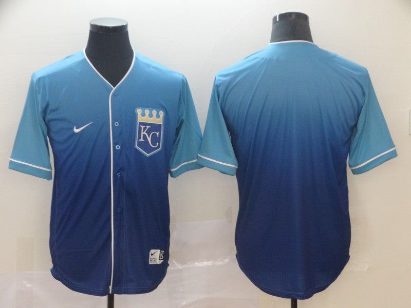 Men's Kansas City Royals Blue Alternate Blank Jersey