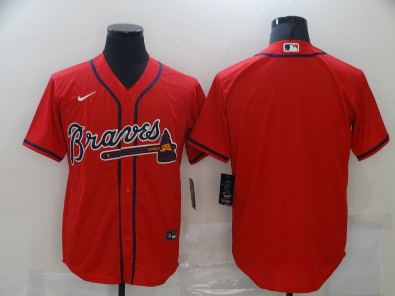 Men's Atlanta Braves Red Blank Jersey
