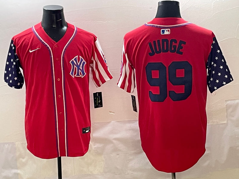 Men's New York Yankees Aaron Judge #99 Red Limited Jersey