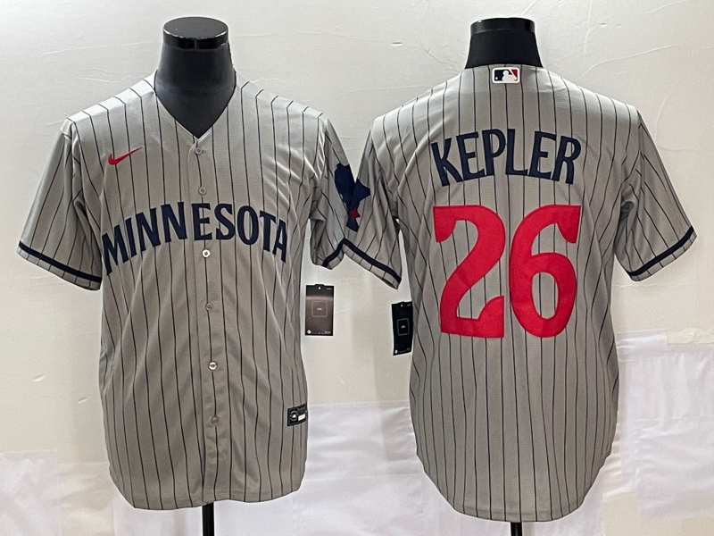 Men's Minnesota Twins Max Kepler #26 Gray Alternate Jersey