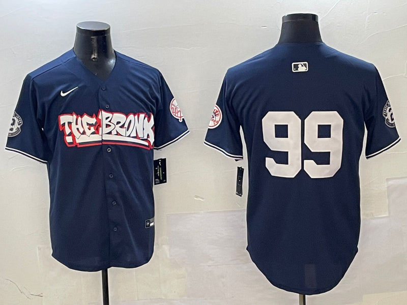 Men's New York Yankees Aaron Judge Navy Name Jersey