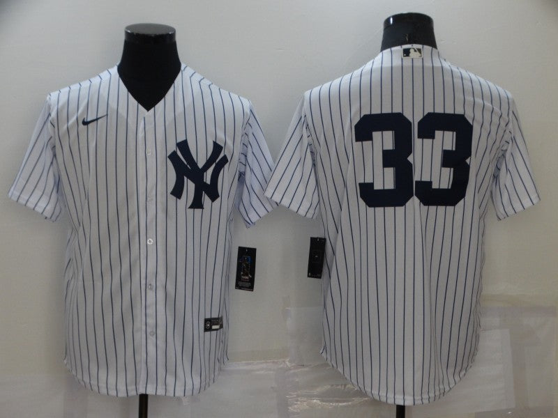 Men's New York Yankees Nick Swisher #33 White Name Jersey