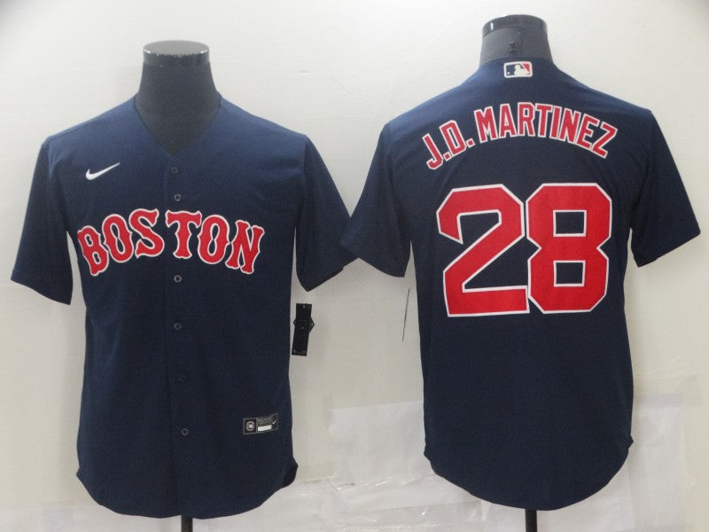 Men's Boston Red Sox J.D. Martinez #28 Navy Baseball Jersey