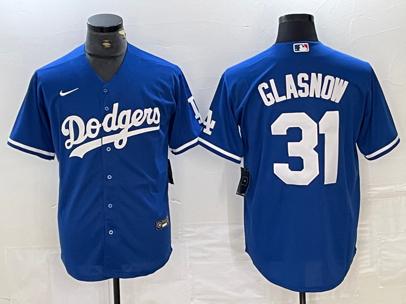 Men's Los Angeles Dodgers Tyler Glasnow #31 Blue Jersey