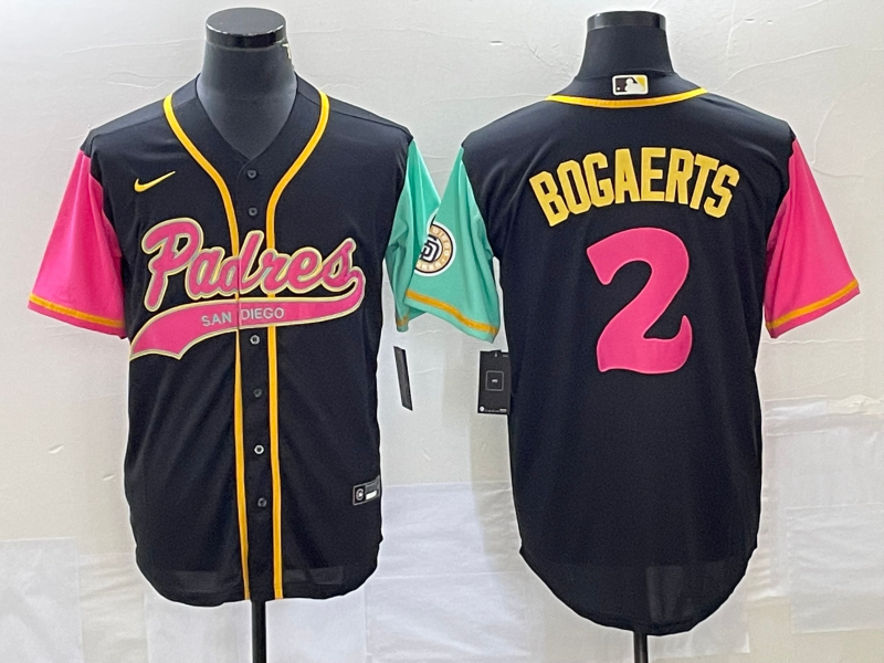 Men's San Diego Padres Xander Bogaerts #2 Black City Connect Jersey Joint Edition