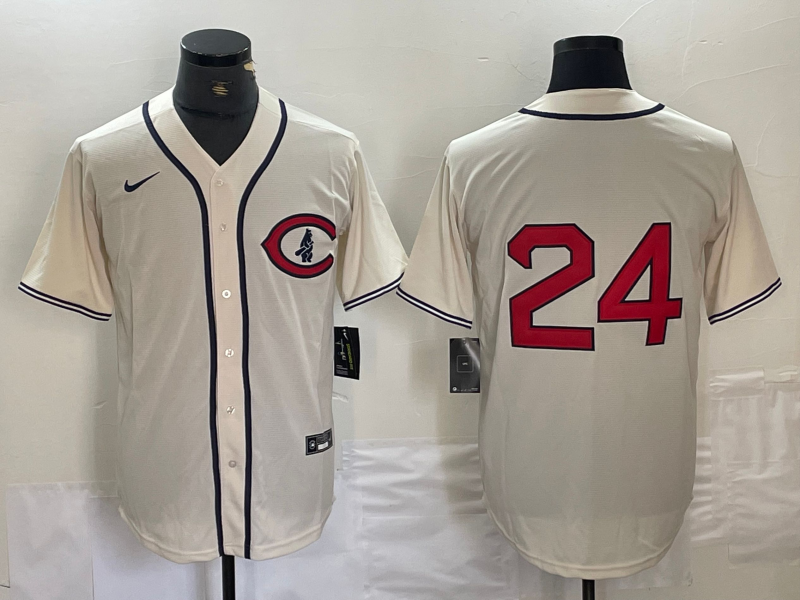 Men's Chicago Cubs Cody Bellinger #24 Cream Jersey