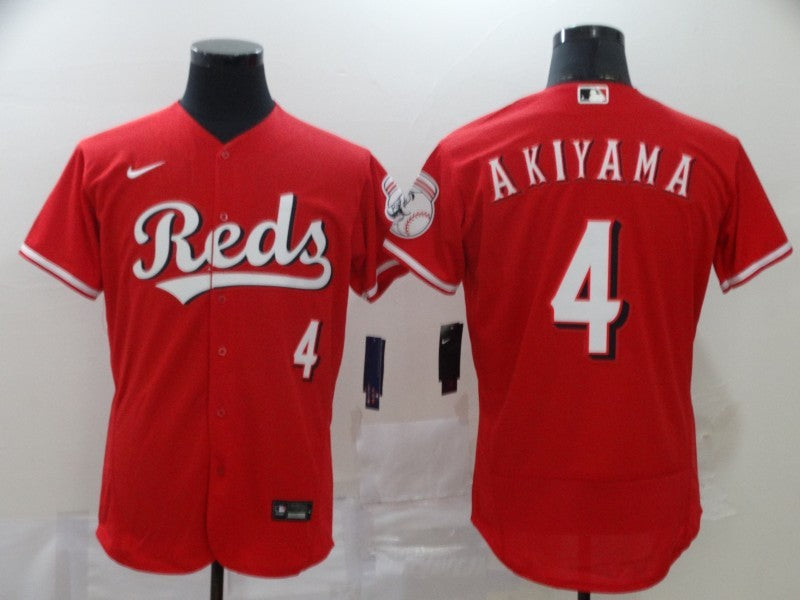 Men's Cincinnati Reds Shogo Akiyama #4 Red Baseball Jersey