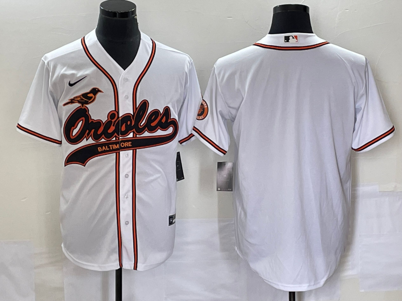 Men's Baltimore Orioles White Blank Jersey Joint Edition
