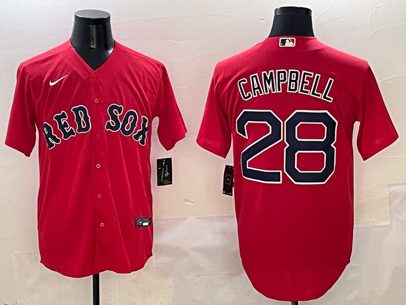 Men's Boston Red Sox Kristian Campbell #28 Red Jersey