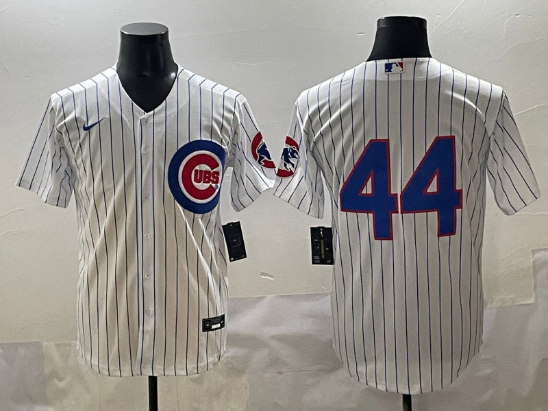 Men's Chicago Cubs Anthony Rizzo #44 White Jersey