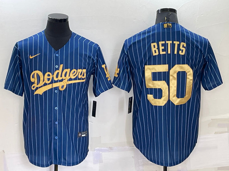 Men's Los Angeles Dodgers Mookie Betts #50 Blue Jersey