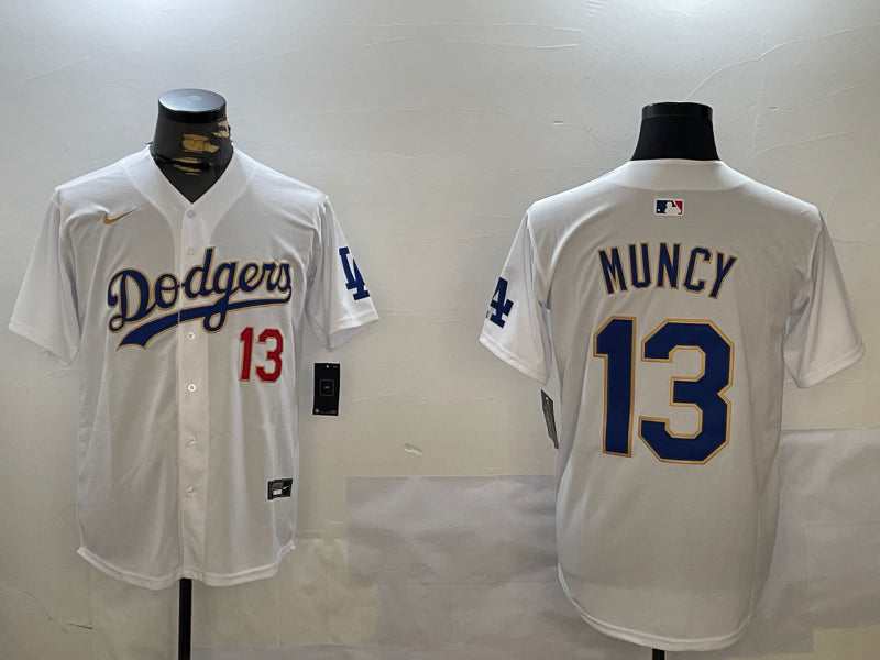 Men's Los Angeles Dodgers Max Muncy #13 White Jersey
