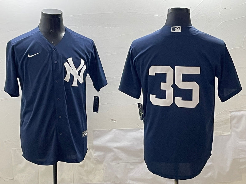 Men's New York Yankees Cody Bellinger #35 Navy Jersey
