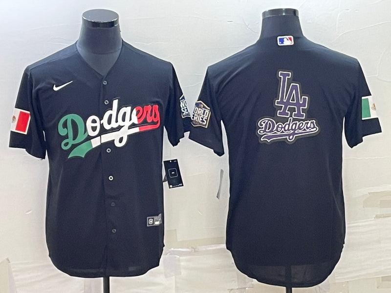 Men's Los Angeles Dodgers Black Baseball Jersey