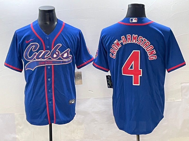 Men's Chicago Cubs Pete Crow-Armstrong #4 Royal Jersey