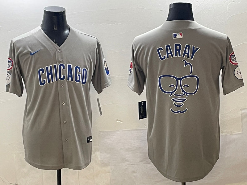 Men's Chicago Cubs Harry Caray Gray Jersey