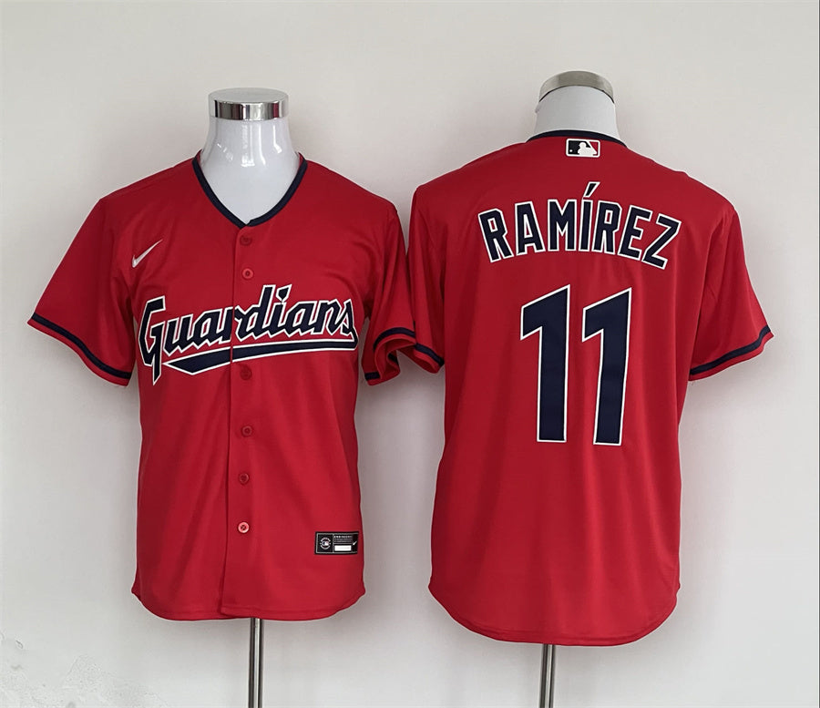 Men's Cleveland Guardians Jos¨¦ Ram¨ªrez Nike Red Jersey