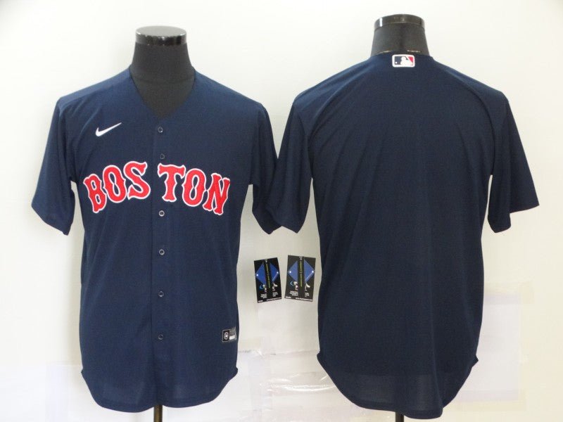 Men's Boston Red Sox Navy Alternate Team Blank Jersey