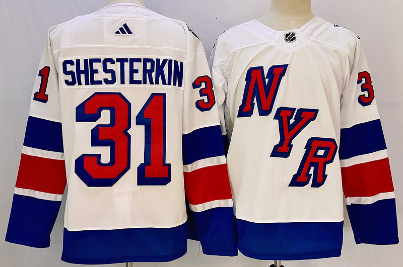Men's New York Rangers Igor Shesterkin #31 White jersey