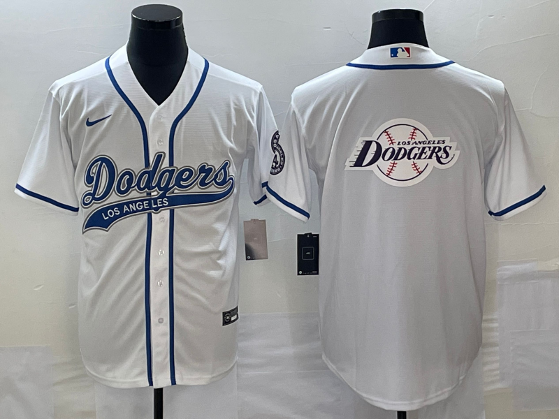 Men's Los Angeles Dodgers White Jersey Joint Edition