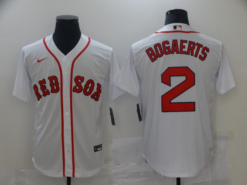 Men's Boston Red Sox Xander Bogaerts #2 White Baseball Jersey