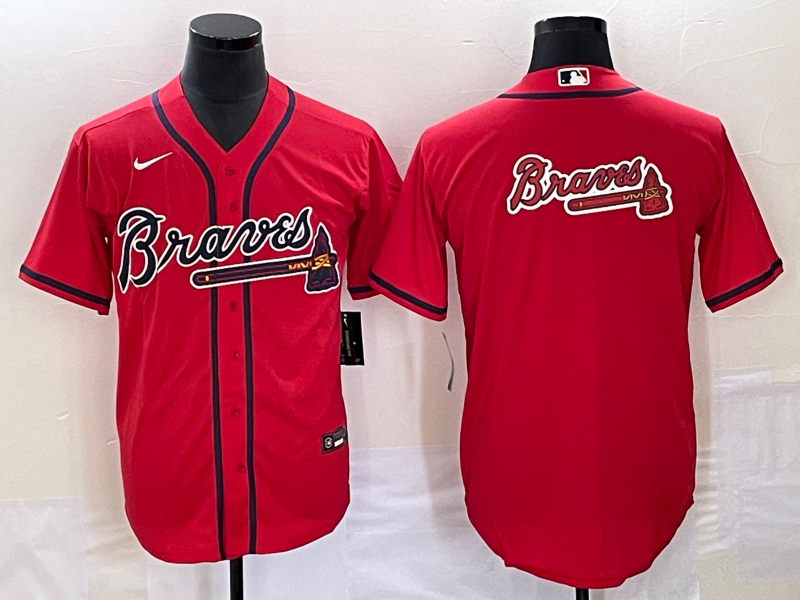 Men's Atlanta Braves Red Team Jersey