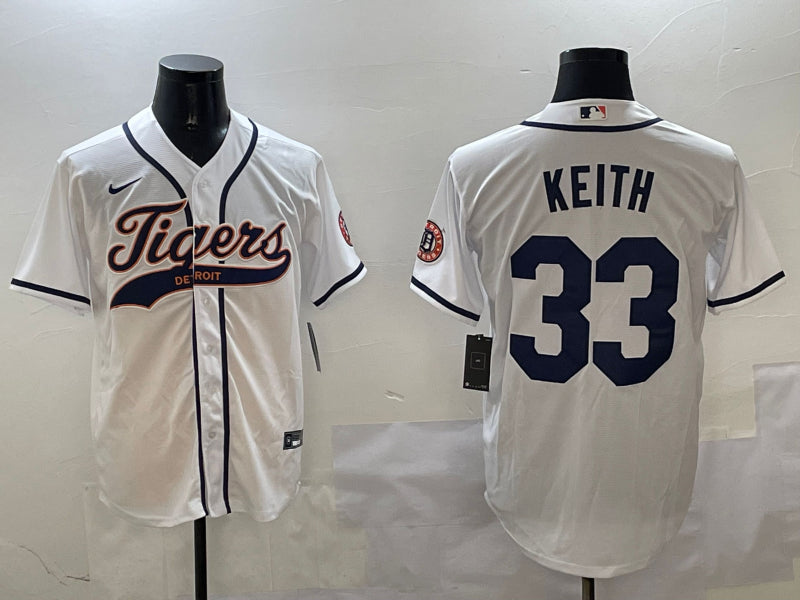Men's Detroit Tigers Colt Keith #33 White Jersey